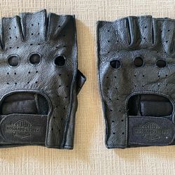 Harley Davidson fingerless leather gloves Sz XL