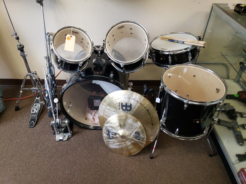 Tama Imperial Star 5 Piece Drum Set Complete 