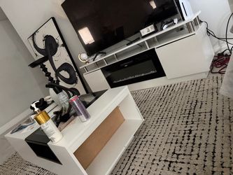 Tv stands and coffee table for sale with fireplace