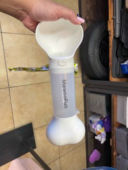 Lanyard potty bags and small bowl for water