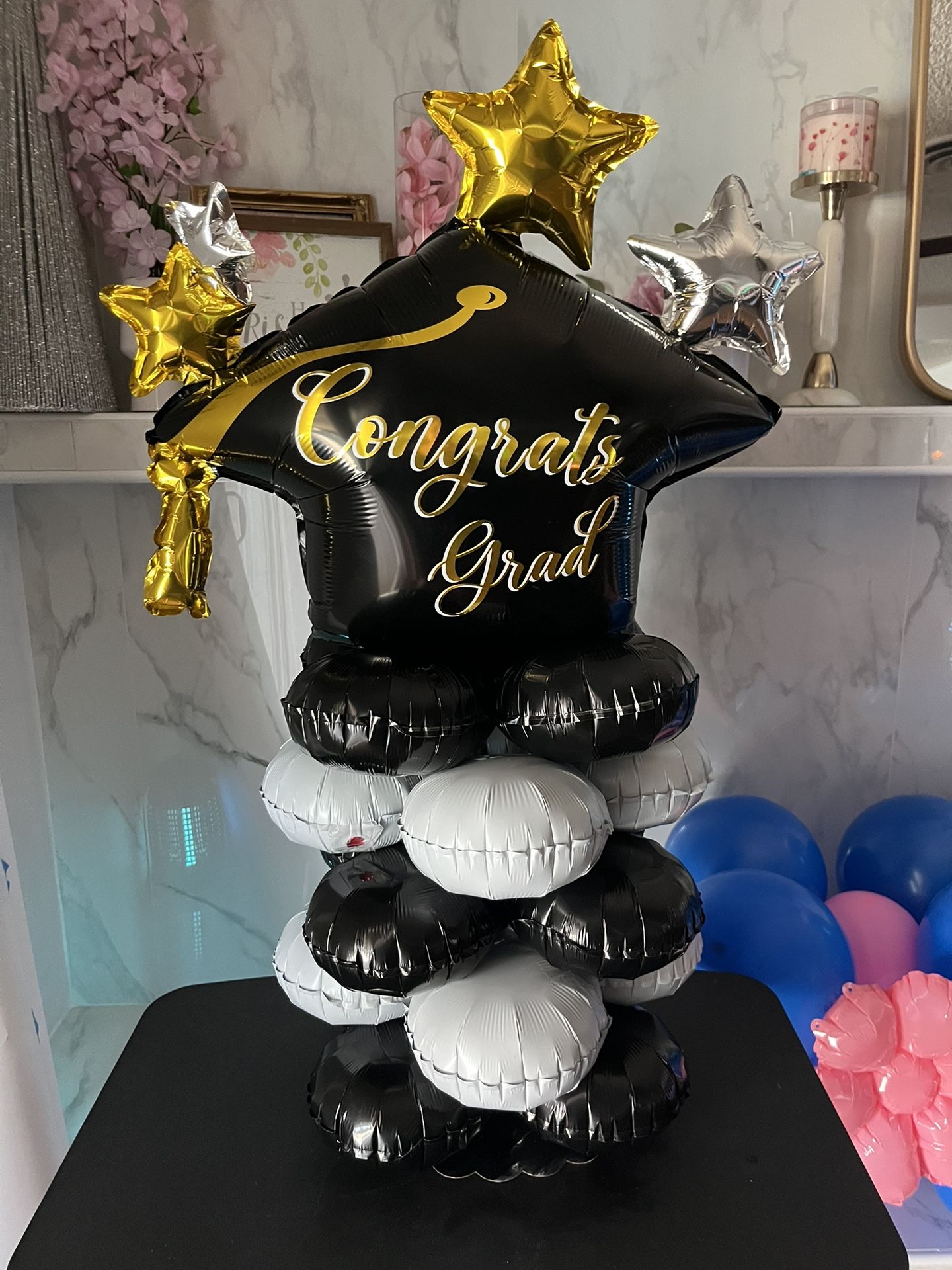 Graduation Balloon Column
