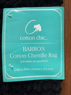 Brand New BARRÓN Cotton Chenille Rug