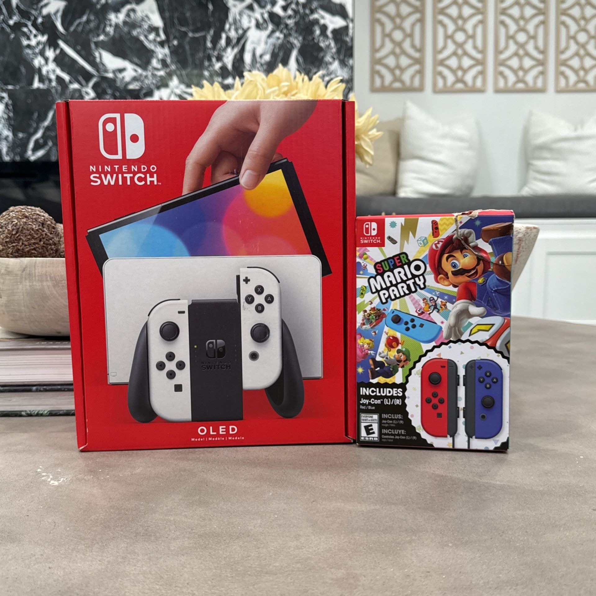 Nintendo Switch Oled Super Mario Party Extra Controller 