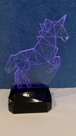 Unicorn 3D Night Light Multi Color Changing Lamp
