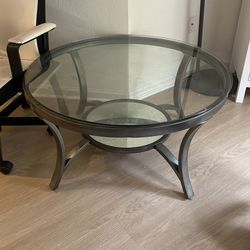 Living Spaces Glass Table