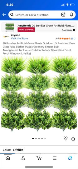 New in bag 80 artificial house plants