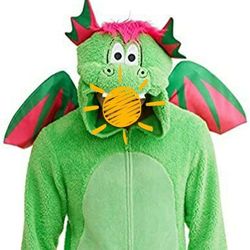 NWT Men's Dragon Union Pajamas JumpSuit Costume