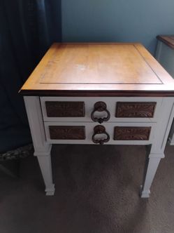 2 Solid Wood Bed Side Tables