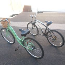 Two Cruiser Bikes For Sale Huffy 