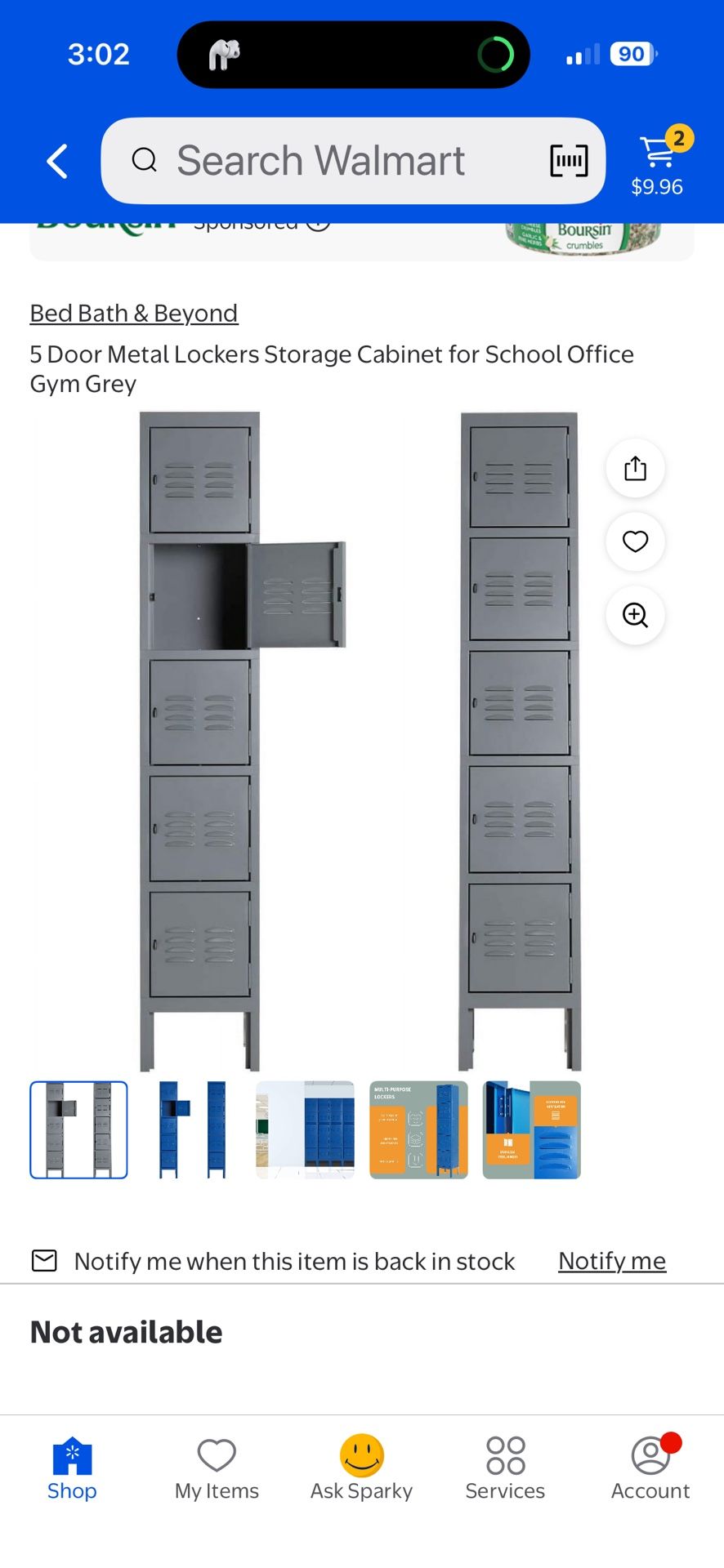 5 Door Metal Lockers Cabinet