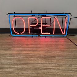 Neon “Open” Sign.