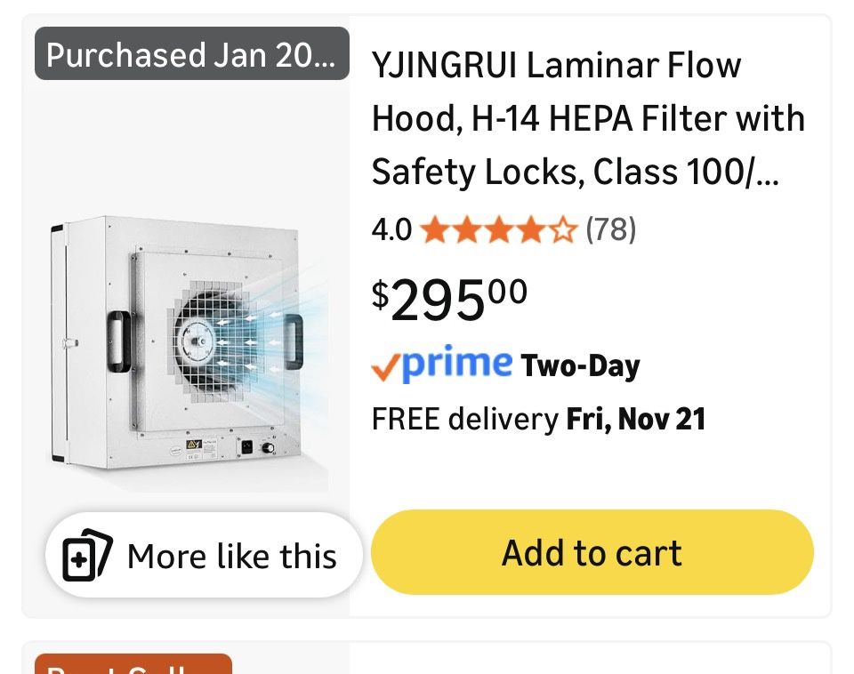 laminar flow hood mycology 