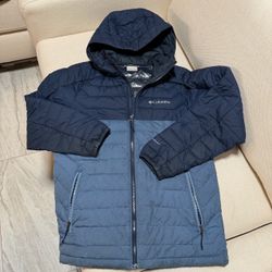 Columbia Blue Thermal Puffer Jacket Size XS