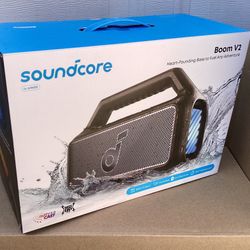 Soundcore Boom v2 (Anker) - 80W Portable Bluetooth Speaker, 24hr Battery, IPX7 Waterproof, Lights
