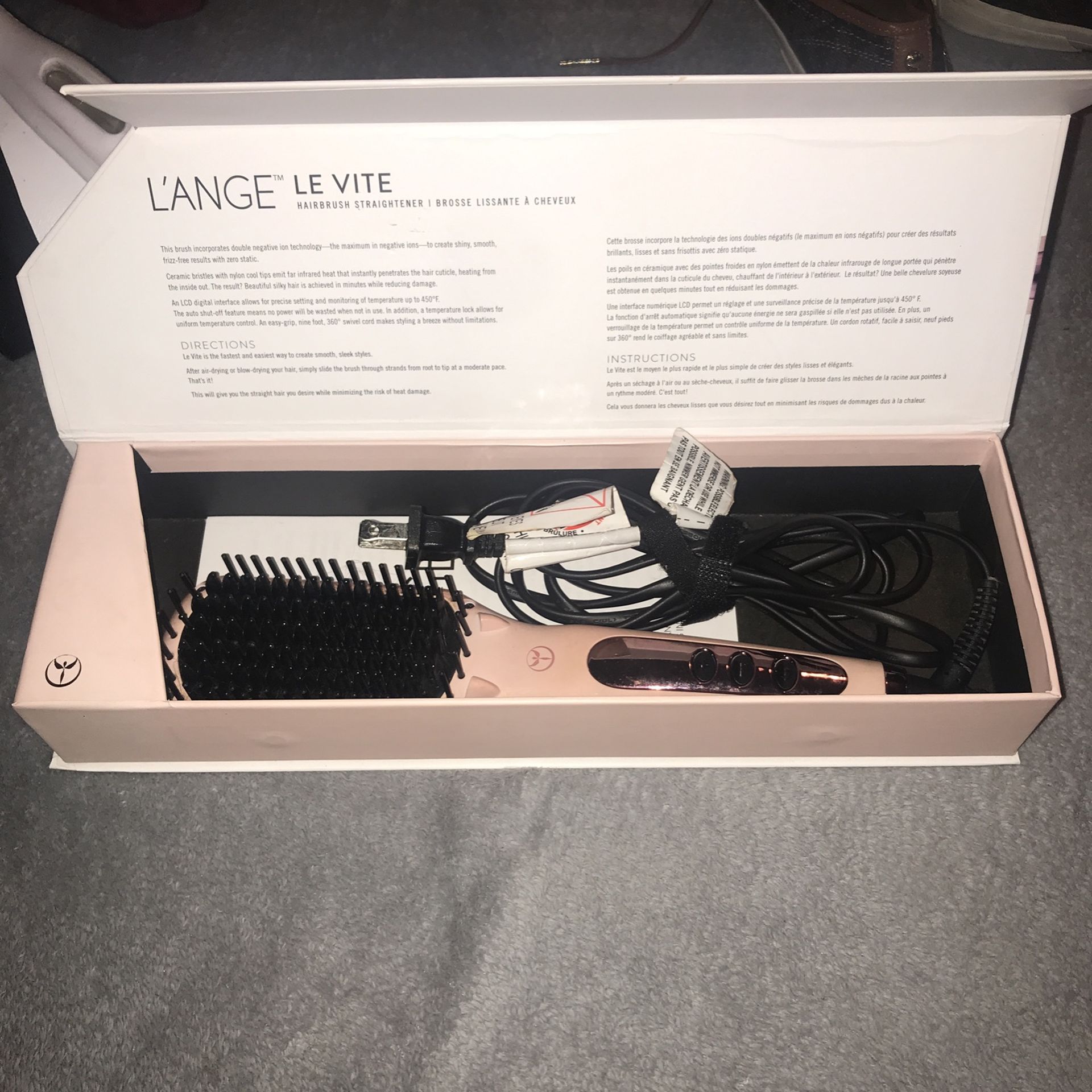 Lange Le Vite Hairbrush Straightener