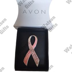 AVON Sparkling Hope Breast Cancer 2 Inch Pin