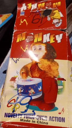 Vintage Drumming MONKEY..HAPPY