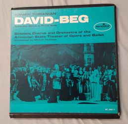 Armenian Armenia Mikhail Tavrizian – David-Beg - Armenian Opera In Three Acts LP's Records Vinyl 