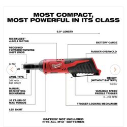 Milwaukee M12 Ratchet 