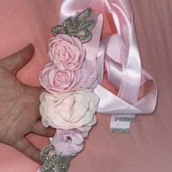 Pink Belt For Women Dress , Baby Shower Dress Pink Dress 