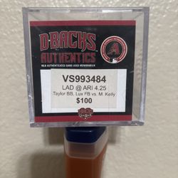 Game Used Baseball Dodgers V Diamondbacks. 