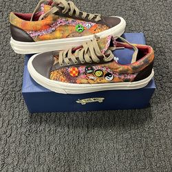 Vans Old Skool Frayed Trim Lace-Up Sneakers Size 10.5