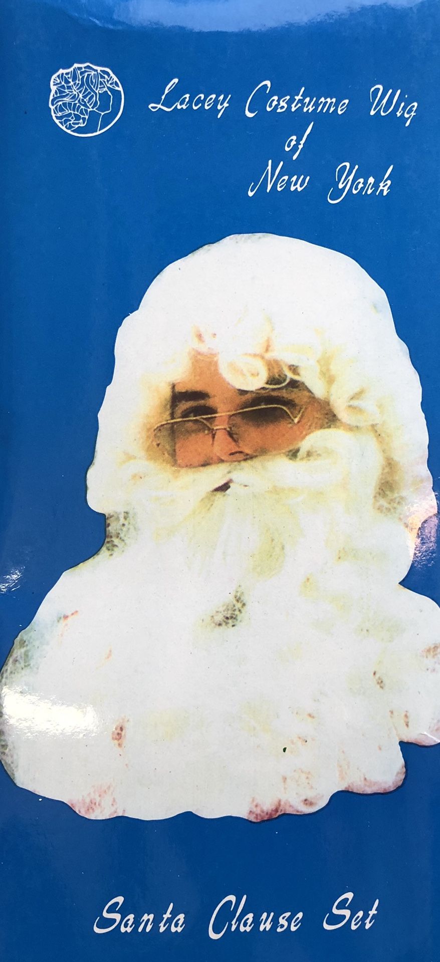 Santa Clause wig and beard set. Lacey costume wig of New York