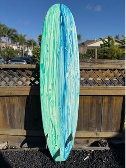 🏄🏻‍♂️ Easy Button “Piece of Cake” 7’6” Funboard + FCS Fins + Leash