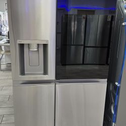 LG - 27 Cu. Ft. Side-by-Side Smart Refrigerator with Craft Ice - Stainless Steel