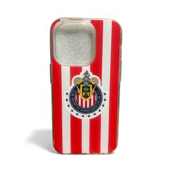 Chivas Guadalajara Red and White Striped Phone Case