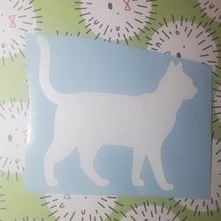 Cat Sticker,  Vinyl 