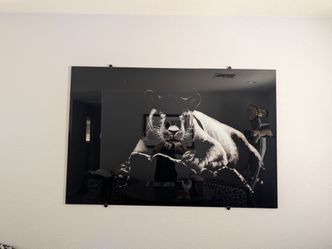 Large Black Panther Acrylic Wall Art