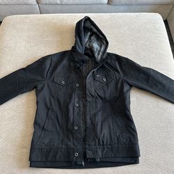 Hurley Jacket With Hoodie - Men’s Size Large