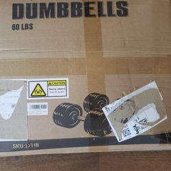 60lb Adjustable Dumbbells 