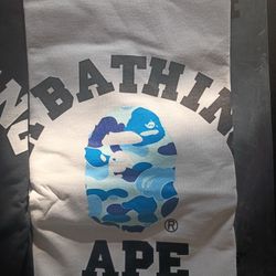 Blue Camo Small Head Bape Shirt