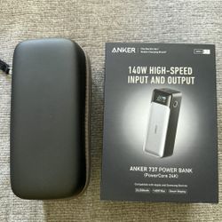Anker 737 Power Bank 140W 
Carrying case