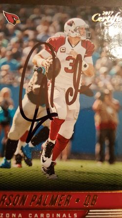 Carson Palmer Autographed Card - AZ Cardinals