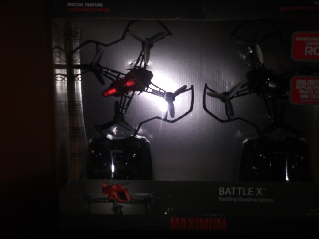 Two drones in a box brand new never used battery operated