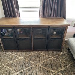 World Market Langley Storage Cabinet Media Center Dining Living Room - $400 (sunset / parkside)