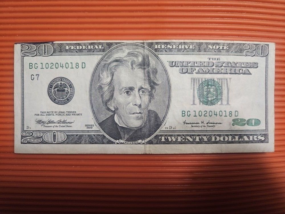 Miscut 1999 20 Dollar Bill (Pickup Only)