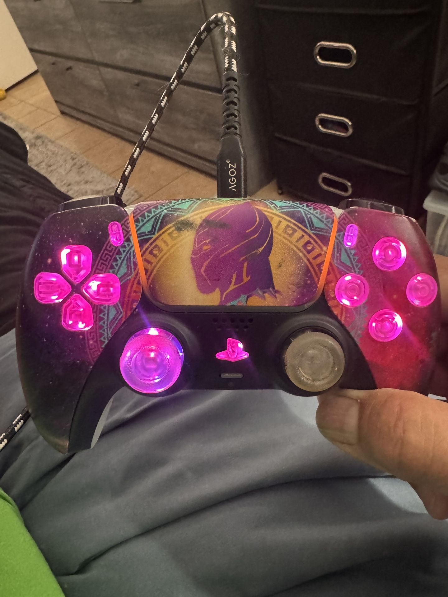LED. Modded PS5 Controller