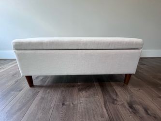 Living Spaces Dean Sand Storage Bench