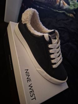 Nine West "Bribe 3" Faux Fur Lined Sneakers