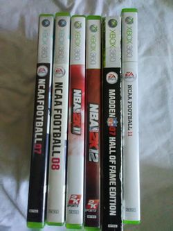 6 XBOX 360 GAMES $30 ALL