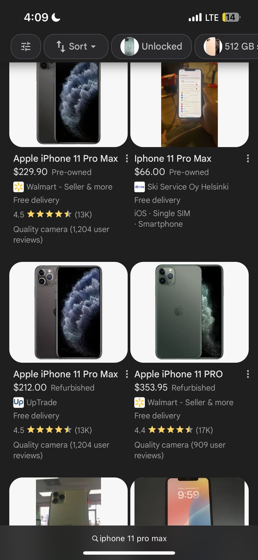 iPhone 13 And 11 Pro Max For Sale Or Trade (pair)