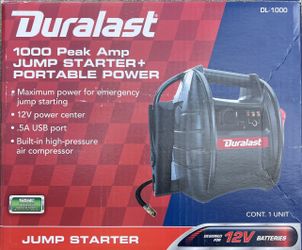 Duralast 1000 Amp Jump Starter + Portable Battery Power DL-1000