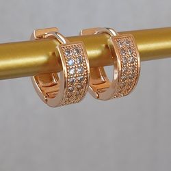 14K Gold Plated Stainless Steel Huggies 