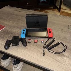 Nintendo Switch with 7 Games