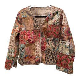 Quilted Patchwork Floral Jacket