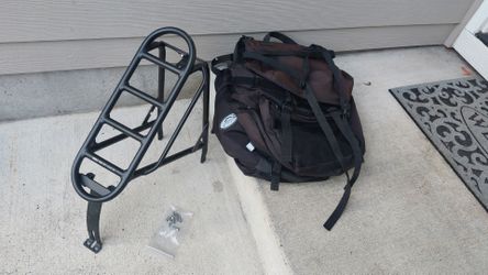 Ebike saddle bag and rear rack